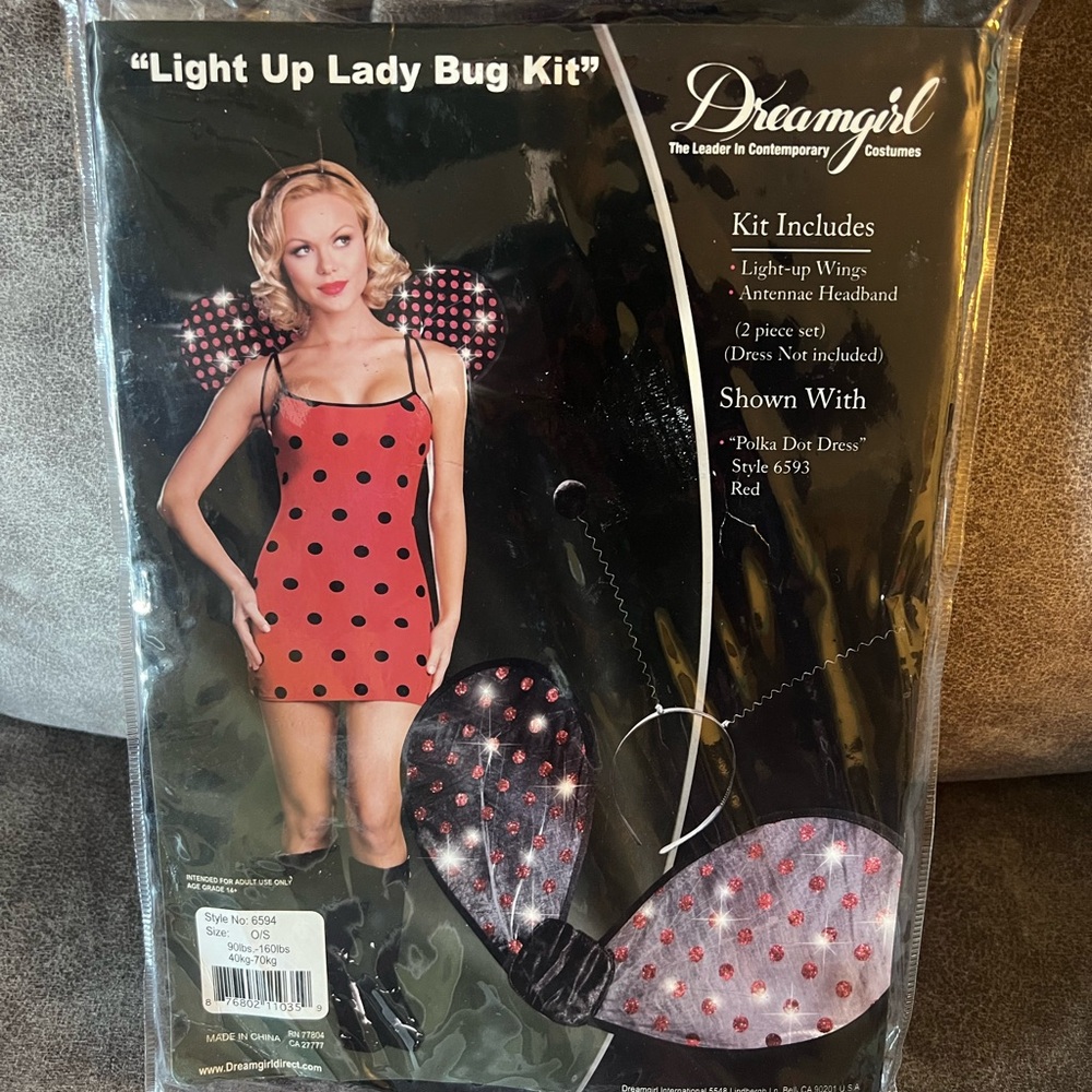 Dreamgirl ladybug wings and headband